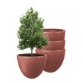 thumbnail image 1 of Atmos Homeware Macetas Decorativas para Interior y Exterior |  4 Maceta Grande de Plástico con Capacidad para 45 Litros | Modelo Bis color Terracota 4 Piezas., 1 of 6