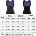 thumbnail image 2 of COMFREE Women Sauna Suit Waist Trainer Vest With Zipper Sweat Tank Top Body Shaper With Trimmer Belt, 2 of 6