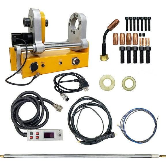 EQCOTWEA Auto Rotary Inner Line Boring Welder with 55-220mm Welding Range for Excavator Repairing Portable Not Include MIG Welder