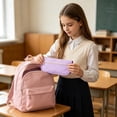 thumbnail image 5 of Double Layer Large Capacity Pencil Case Oxford Cloth Stationery Bag 2 Compartment Pouch for Campus Office College, 5 of 6