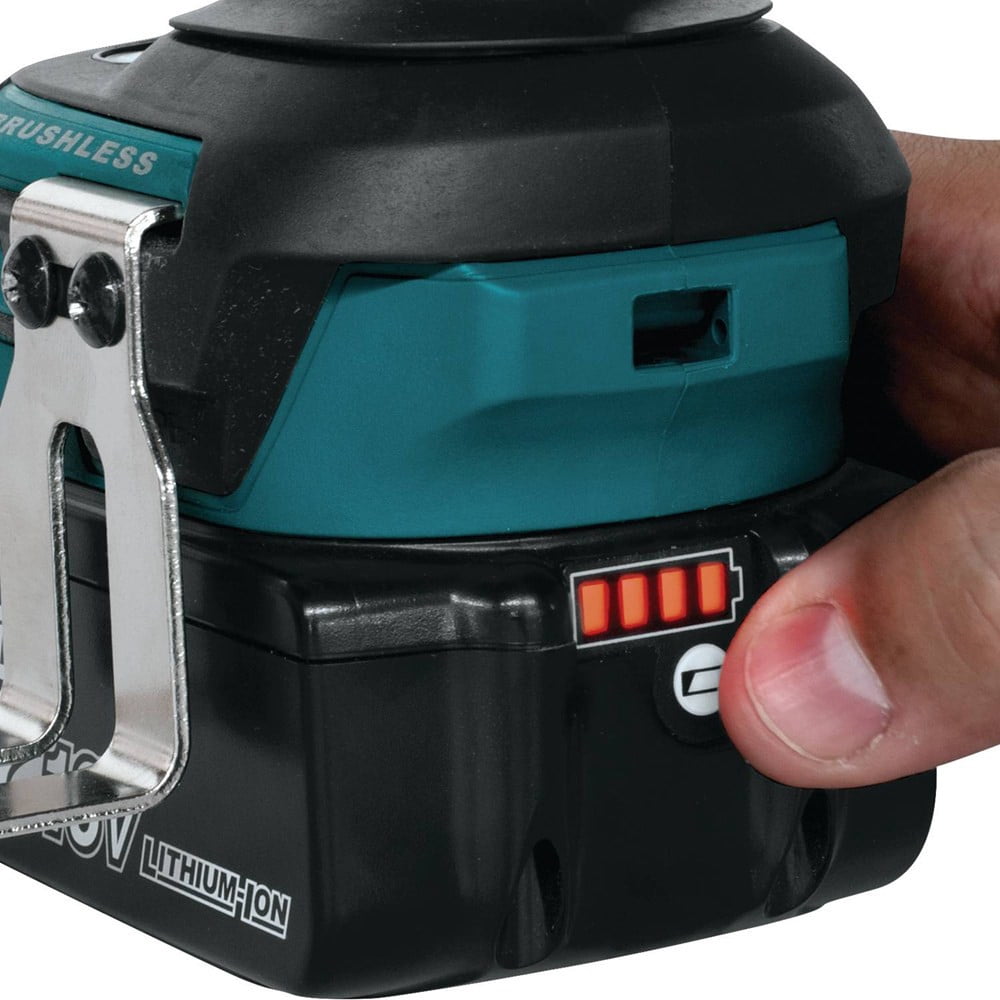 Makita Cordless Hi-Torque 7/16"" Hex Impact Wrench Kit 5.0Ah 18V LXT Li-Ion Brus