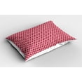 thumbnail image 2 of Ambesonne Musical Pillow Sham 2 Pack, Cartoon Mexican Guitars, 36"x20", Dark Pink and Vermilion, 2 of 3
