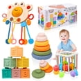 thumbnail image 1 of Montessori Toys OUWANCH 4 en 1 para bebés de 6 a 12 meses, 1 of 9