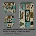 thumbnail image 4 of 4PCS Fall Forest Deer Shower Curtain Sets with Rugs, Waterproof Fabric Shower Curtain, Autumn Woodland Animals Elk Moose Wildlife Nature Hunting Country Rustic Farmhouse Cabin Bathroom Decor, 4 of 7