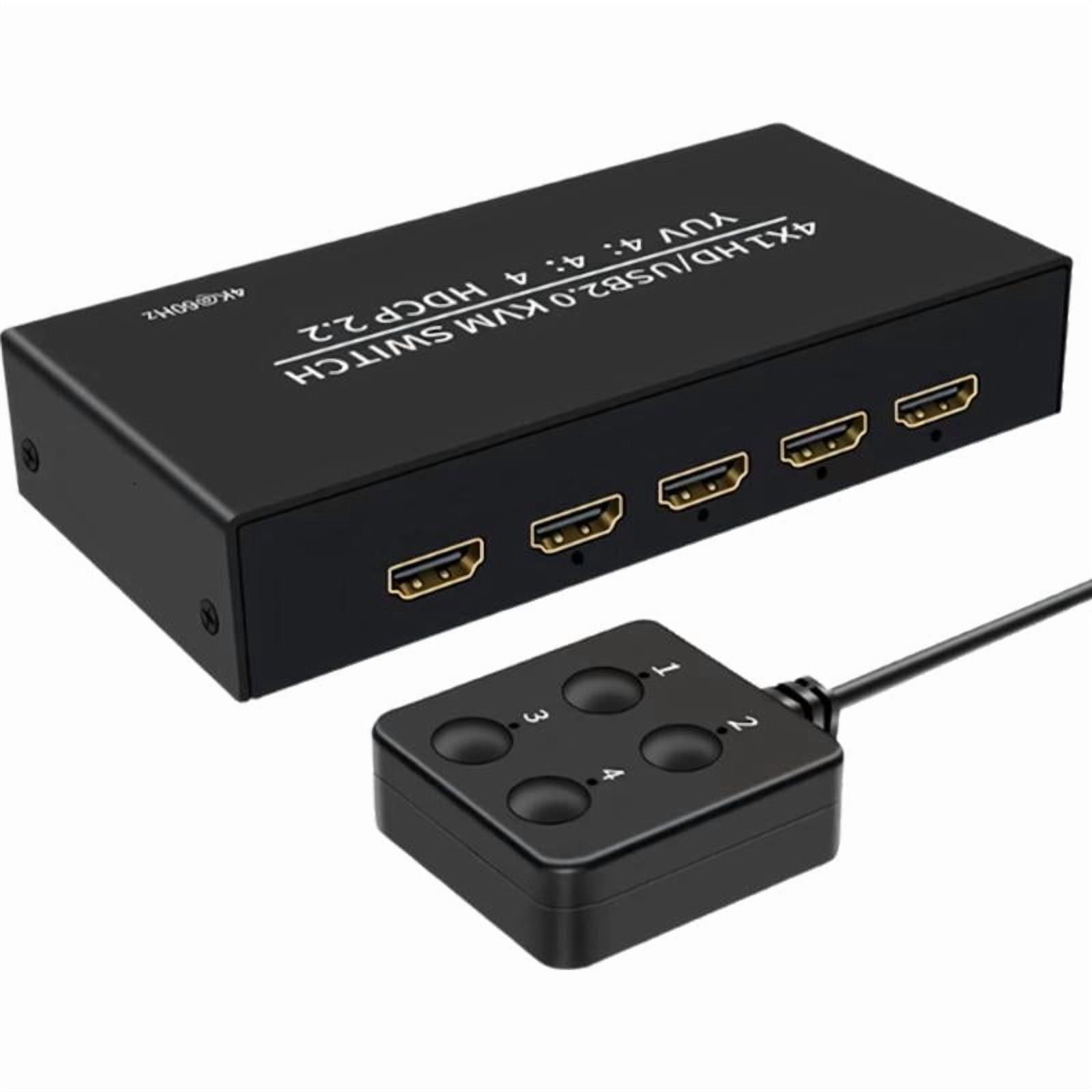 CEORPER Professional 4K60Hz 4 Port HDTV KVM Switches for Business Environment