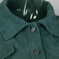 thumbnail image 6 of Jackets for Women Fall Jacket Womens Casual Lapel Corduroy Jacket With Sleeves Single Short Jacket, 6 of 8