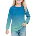 thumbnail image 1 of Lovzfmll Chandail à Col Rond Imprimé à Manches Longues pour Filles, Chandail Décontracté à Enfiler pour Petites Filles de 5 Ans, 1 of 8