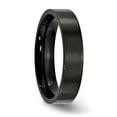 thumbnail image 2 of Auriga Fine Jewelry Stainless Steel Polished Black IP-plated 5 mm Flat Band for Women Size 11, 2 of 6