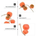 thumbnail image 3 of Yardwe Artificial Persimmon Decoration Orange Plastic and Silk for Home 1Pc, 3 of 8
