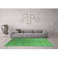 thumbnail image 3 of Ahgly Company Indoor Square Oriental Emerald Green Industrial Area Rugs, 8' Square, 3 of 4