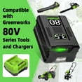 thumbnail image 4 of 4 Pack 80V 3.5Ah Replacement for Greenworks 80v Battery Compatible with Greenworks Battery 80V Fits for Greenworks Battery Cordless Power Tools GBA80200 GBA80250 GBA80300 GBA80400 GBA80500, 4 of 7