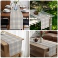 thumbnail image 5 of Buffalo Plaid Short Table Runner 36 Inches Long,Lavender Lilac Farmhouse Gingham Striped Cotton Linen Table Runners Dresser Scarves,Fabric Tabletop Scarf Furniture Cover for Home Dinner Party 13"x36", 5 of 9
