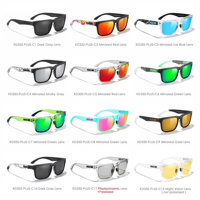 Gafas de sol cuadradas polarizadas de talla grande mejoradas extra grandes, gafas de sol para exteriores de alta gama PLUS