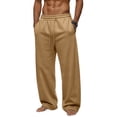 thumbnail image 2 of Evdexr Men's Baggy Sweatpants Wide Leg Drawstring Slacks 2026 Open Bottom Athletic Casual Joggers Loose Fit Breathable Vintage Pants with Pockets 2XL, 2 of 4