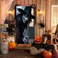 thumbnail image 5 of TanSiDing 4pcs Spooky Halloween Door Curtain - Witch Design Holiday Party Decor for Home, Bar, Nightclub - Durable Polyester Hanging Decoration, 5 of 6
