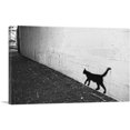 thumbnail image 1 of ARTCANVAS Black Graffiti Cat on White Wall Canvas Art Print - Size: 18" x 12" (1.50" Deep), 1 of 9