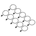 thumbnail image 1 of Unique Bargains Curtain Rings with Clips, 14pack Drapery Curtain Clip Rings, 2 Inch Curtain Clip Rings Hooks (Black), 1 of 5