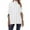 White, variant on Women's Cable Knit Poncho Sweater Turtleneck Chunky Shawl Collar Tops(Beige, L)