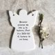 thumbnail image 1 of Elegant White Porcelain Angel Decoration - "Because Someone We Love" - Perfect for All Occasions, 1 of 4