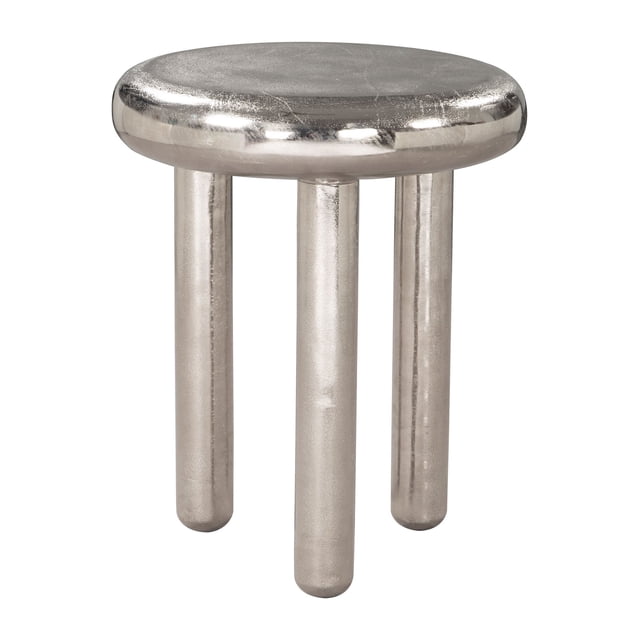 Mesa Lateral Arian Plateado Kessa Muebles