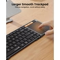 thumbnail image 2 of Teclado plegable ProtoArc XK01 TP Bluetooth 5.1 Negro Gris, 2 of 9