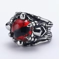 thumbnail image 4 of K-KED Europunk Dark Wizard Ghost Eye Stainless Steel Men's Rings Size 7-13-12-Blue, 4 of 8