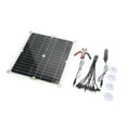 thumbnail image 3 of Panel solar monocristalino, panel solar monocristalino de 200 W, panel solar portátil, panel solar para acampar, funcionamiento suave, 3 of 9