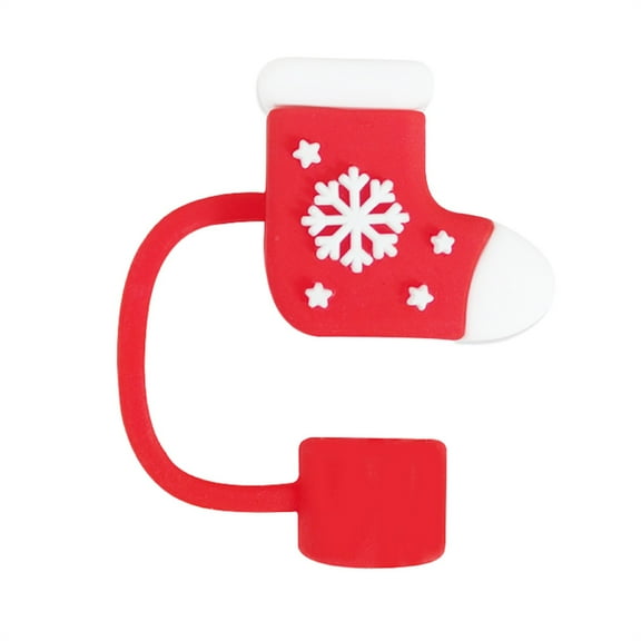 (Clearance) pdqouc Straw Covers Caps for Tumblers Christmas Caps for Tumblers 10mm 0.4in Toppers for Cups 30 40 Oz Cup Topper Accessories Tips Lid Party Decor Gift