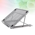 thumbnail image 3 of EeaseCA Adjustbale Notebook Bracket Support Steel Plastic Sprayed Portable Folding Computer Bracket Cooling Base Desktop Bracket Laptop Stand(Silver Gray), 3 of 7