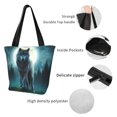 thumbnail image 4 of Salouo Wolf for Shoppers Tote for Women Foldable Handbags with Big Capacity Casual One-Shoulder Shopping Bag Hobo Bags Fit for Office/Shopping/Park, 4 of 6