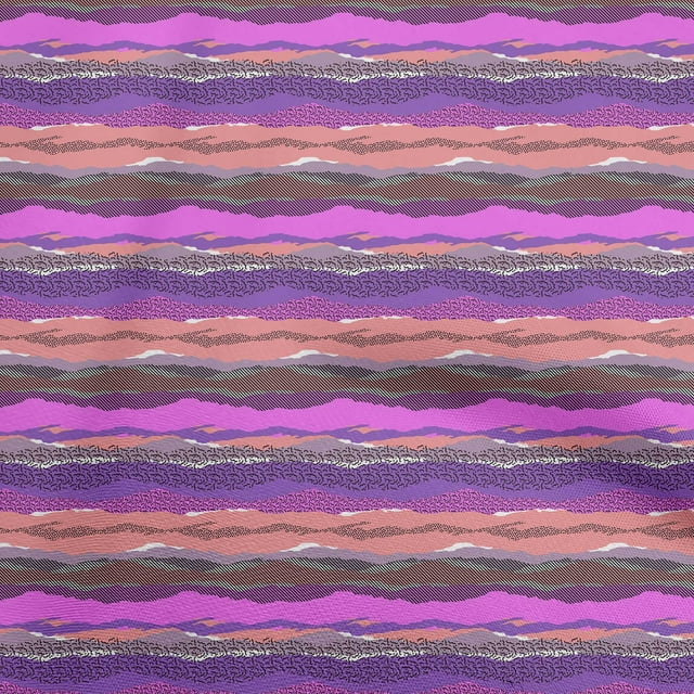 oneOone Tissu Polyester Spandex Violet Abstrait Matériel de Robe Tissu Imprimé Tissu au Mètre 56 Pouces de Large