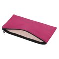 thumbnail image 3 of Unique Bargains Waterproof Zipper Bag Leatherette Compact Bills Pencil Pouch Rose Red, 3 of 6
