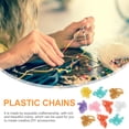 thumbnail image 5 of Dytern Jewelry Making 10Pcs Plastic Curb Chains Jewelry Making Chain Supplies for DIY (Random Style), 5 of 11