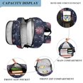 thumbnail image 3 of FORMRS Unisex School Backpack 17" Student Travel Bag with Laptop Compartment, Red and Blue Fireworks Pattern, 3 of 7