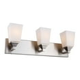 thumbnail image 4 of Woodbridge Lighting Berkley 3-Light Steel and Glass Bath Light in Chrome, 4 of 4