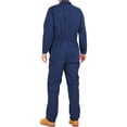 thumbnail image 2 of Ubon Men's Long Sleeve Coveralls Cotton Twill Workwear Action Back Mechanic Jumpsuit Navy L, 2 of 9