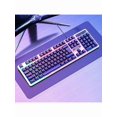 thumbnail image 2 of Gaming Keyboard And Mouse Set, Mechanical Feel Membrane Buttons, Colorful Breathing Light Effects, High-Precision Optical Mouse, Plug And Play USB, All-Round Choice For Internet Cafes/Home,Black, 2 of 7