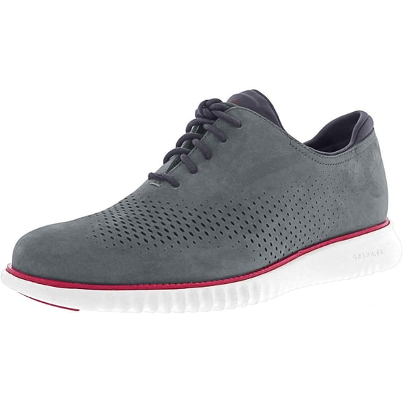 Cole Haan mens 2.zerogrand Laser Wingtip Lined Oxford, Gray Pinstripe/Optic White, 9.5 US