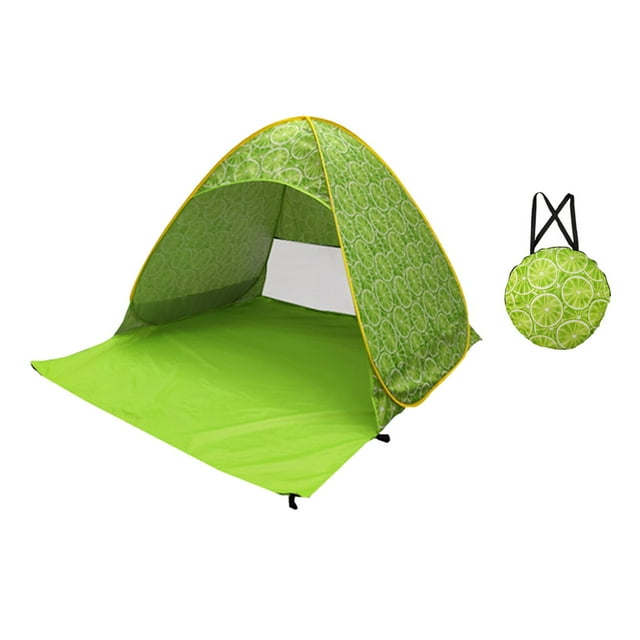 Beach Tent with 6 Tent Stakes Windproof UPF 50 Beach Sunshade Sun Protection Green XL
