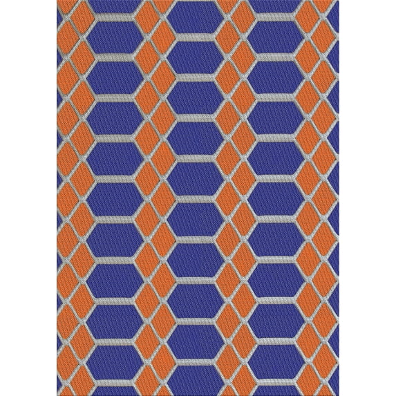 Ahgly Company Machine Washable Indoor Rectangle Transitional Purple Jam Purple Area Rugs, 8' x 10'