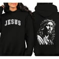 thumbnail image 2 of Jesus Graphic Double Sided Hoodie – Crown of Thorns Back Print, Christian Streetwear Pullover for Men & Women, Faith-Based Religious Apparel, 2 of 7