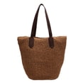 thumbnail image 1 of Bolso de mano para mujer bolso bohemio para axila de paja bolso grande tejido de ganchillo bolsos para mujer, 1 of 9