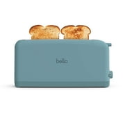 bella 2-Slice Slim Toaster with Extra Long Slot, 6 Setting Shade Control with Reheat & Cancel Buttons, Surf