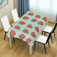thumbnail image 4 of Yayeee Tablecloths 60" x 60" Rectangle Wrinkle Resistant Party Table Cover, Red Strawberry, 4 of 8