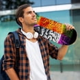thumbnail image 5 of Brain Emery Surface Skateboard Grip Tape Stickers (Pack of Two) 8.8x32.6in/22.4x83 cm PVC Back Material, 5 of 5