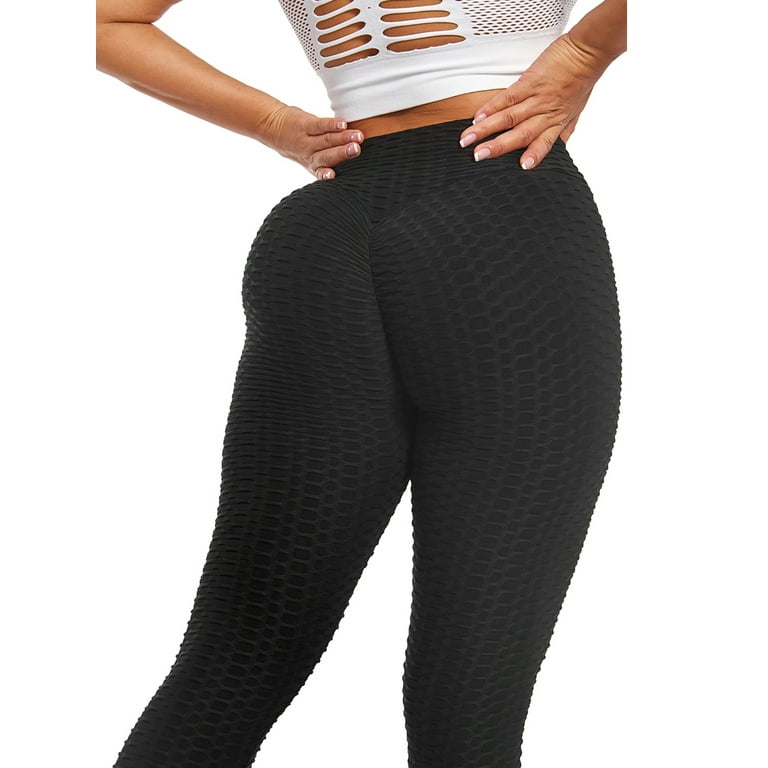 Womens Yoga Anti-Cellulite Compression Leggings Butt Lift Exercise Workout  Elastic Pants Trousers 