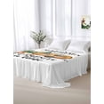 thumbnail image 6 of Camping Flat Sheets Only Twin XL Size, Soft Breathable Bed Top Sheets for Mattress, Fall Summer Nature Forest Car Tree Moon Luxury Bedding Flat Sheets for Home Hotel Bedroom Bed Protection, 6 of 9