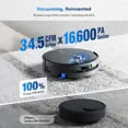thumbnail image 6 of ECOVACS DEEBOT X9 PRO Omni Robot Vacuum and Mop, 16,600Pa Blast Suction, OZMO Roller Instant Self-Washing Mop, 6 of 11
