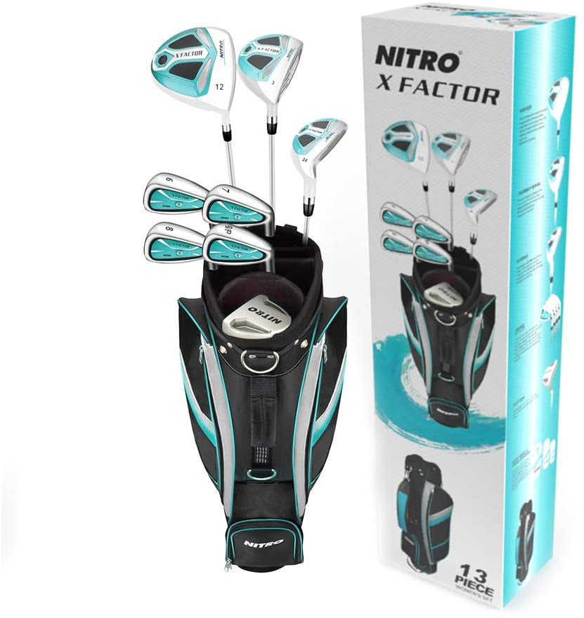 Nitro Golf X Factor Ladies, Right Handed, 13 Piece Golf Complete Golf -  Walmart.com
