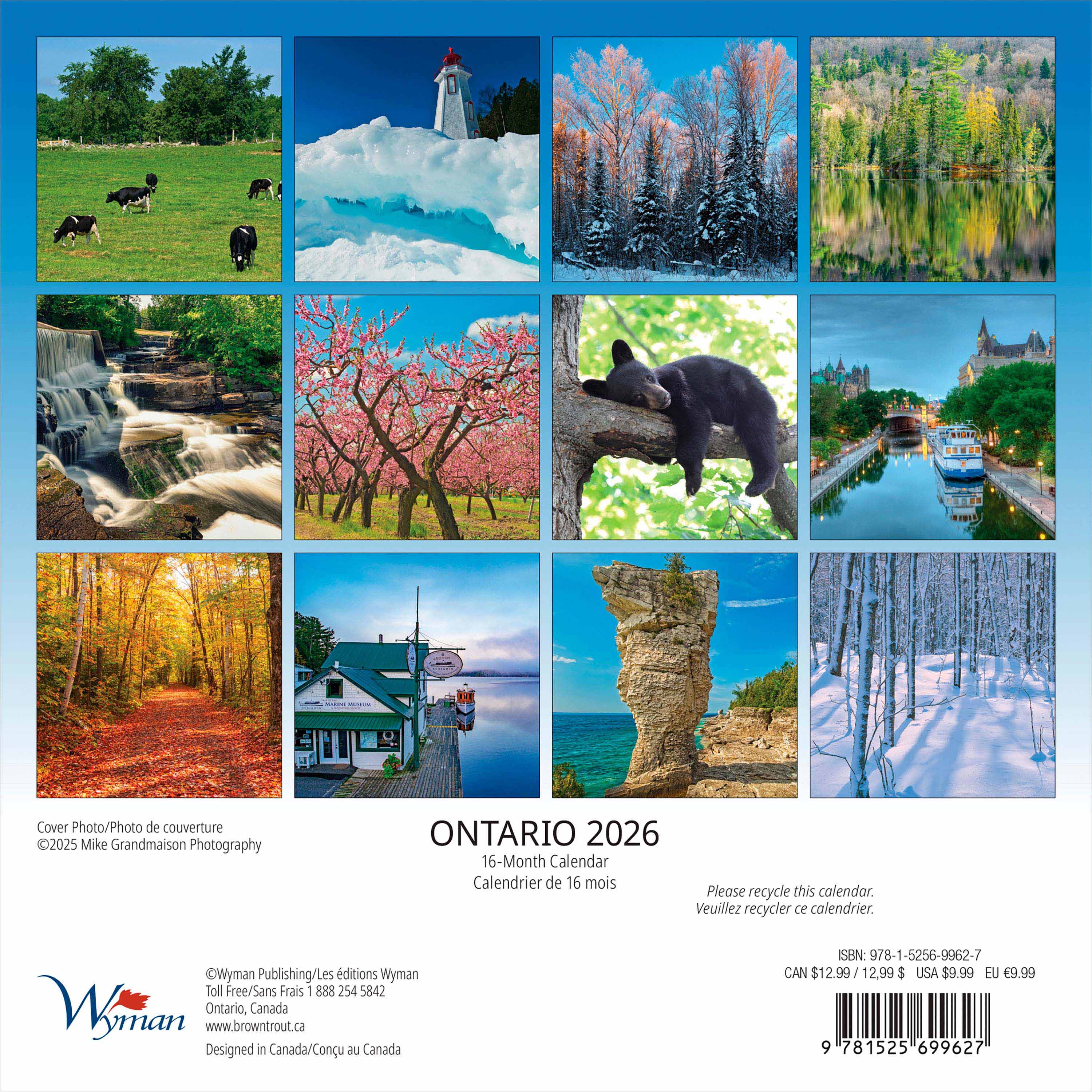 Ontario 2026 Mini 7x7 ENGLISH FRENCH Wyman